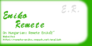 eniko remete business card